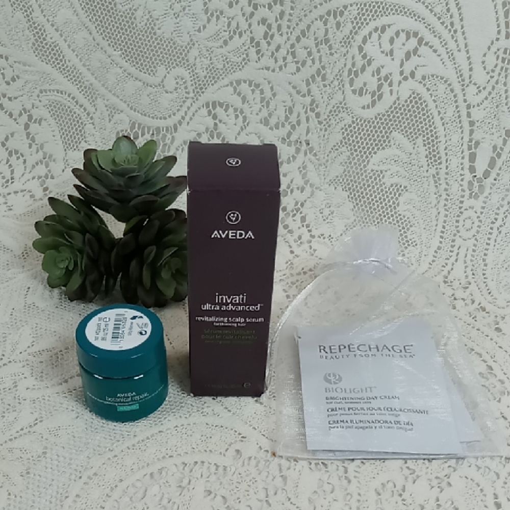 Aveda Invati Ultra Advanced Scalp Serum 1oz Botanical Repair .85oz 3 Repechage